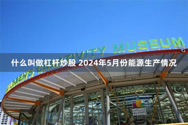 什么叫做杠杆炒股 2024年5月份能源生产情况