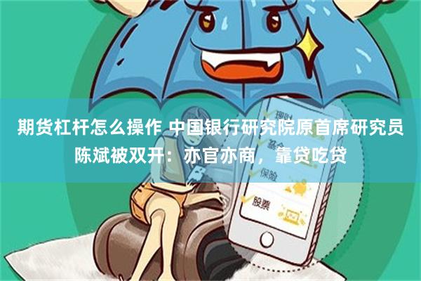 期货杠杆怎么操作 中国银行研究院原首席研究员陈斌被双开：亦官亦商，靠贷吃贷