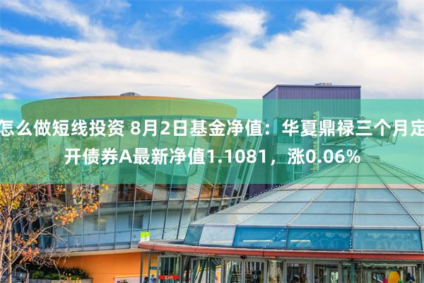 怎么做短线投资 8月2日基金净值：华夏鼎禄三个月定开债券A最新净值1.1081，涨0.06%