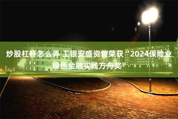 炒股杠杆怎么弄 工银安盛资管荣获“2024保险业绿色金融实践方舟奖”